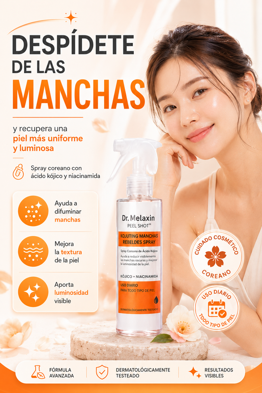 Spray Coreano de Ácido Kójico - Dile adiós a las manchas oscuras